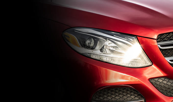 red mercedes-benz GLE300d