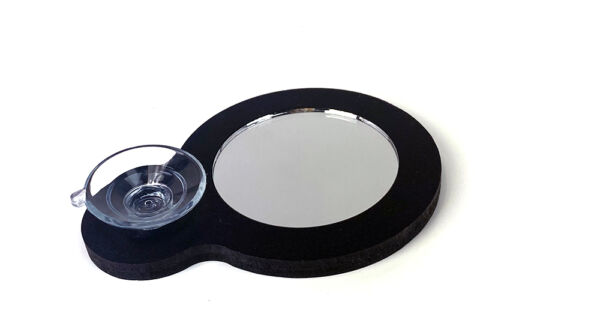 Glass Inspection Mirror with 3x Magnification