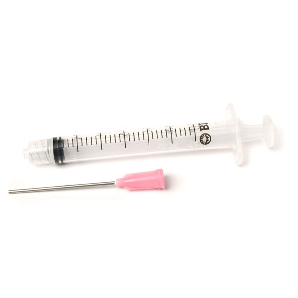 3 CC Clear Syringe – 18 Gauge Blunt Needle
