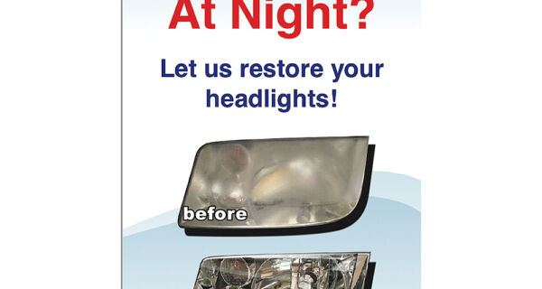 Headlight Restoration Point of Sale Display