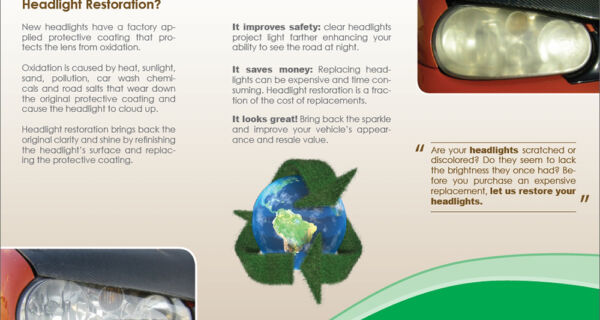 Headlight Restoration Trifold Fliers