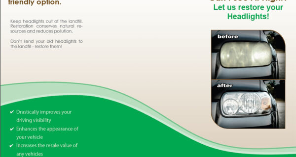 Headlight Restoration Trifold Fliers