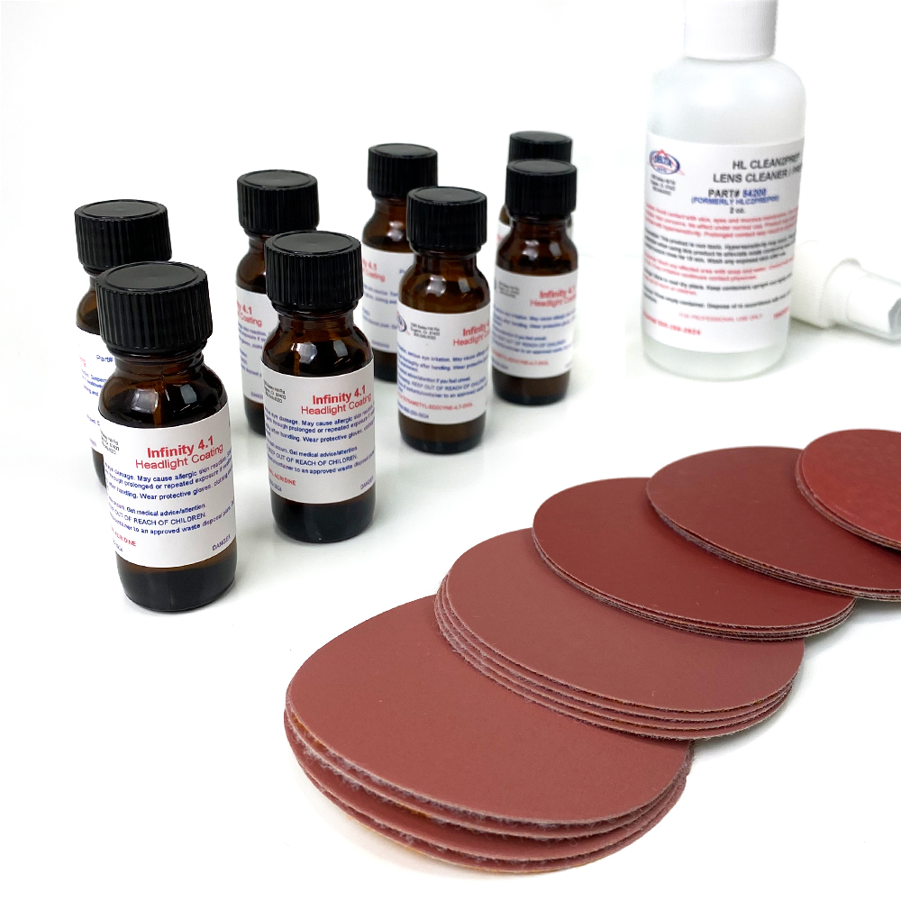 Headlight Restoration Kit Trial Size Professional Infinity Delta Kits