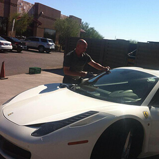 JD windshield repair technician